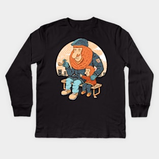 bekantan and son Kids Long Sleeve T-Shirt